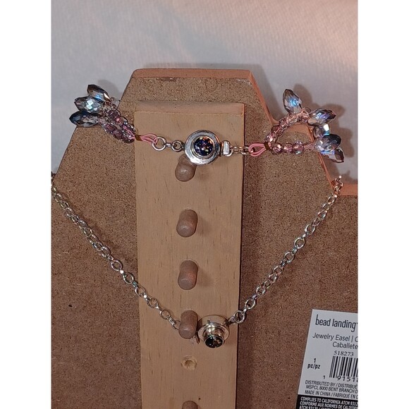 Amazing Artist made Lamp work glass, Swarovski crystals & sterling silver SET - Picture 6 of 6